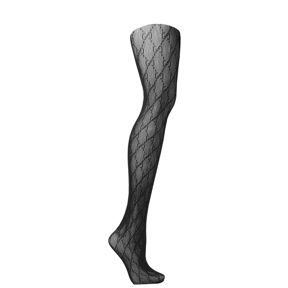 Gucci NWT New Black GG  Tights size medium - Picture 2 of 5